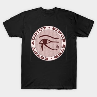 Eye of Horus, ancient egypt, hieroglyphs, vintage badge T-Shirt